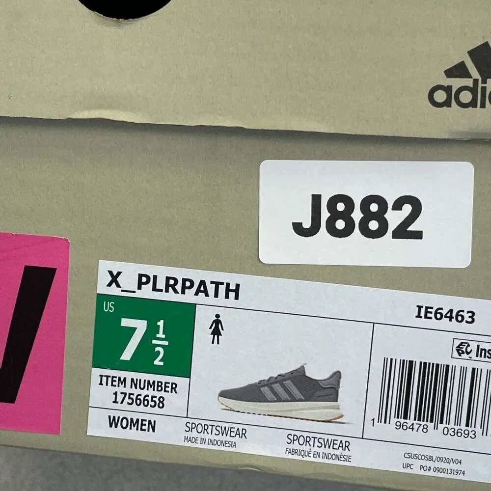 Excellent Adidas Cloudfoam X_PLRPATH Women's Size 7.5 Sneakers Gray Running shoe - Picture 4 of 8